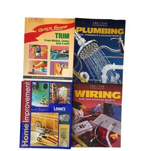 Home improvement lot of 4 DIY books 3 trim plumbing wiring home improvement